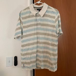 Quiksilver white polo size M